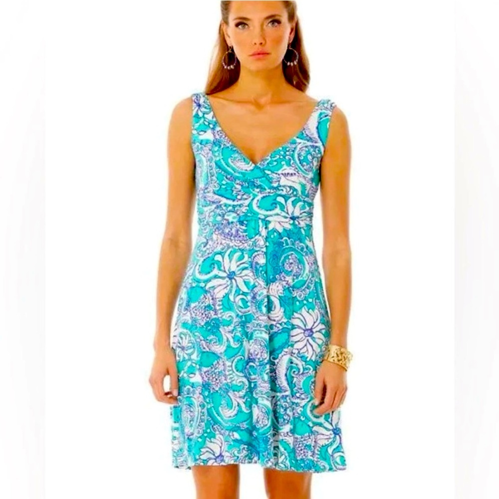 Lilly Pulitzer Shianne Seafoam Green Montauk Stretch Jersey Dress